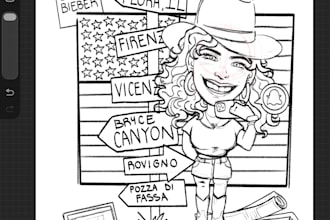 draw a personalized digital caricature