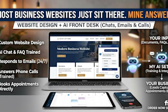 build your business website with an ai receptionist and booking system