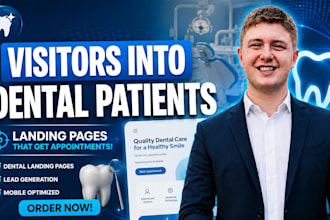 build landing pages for dentists