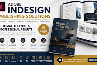 do german adobe indesign magazine brochure catalog data merge canva book design
