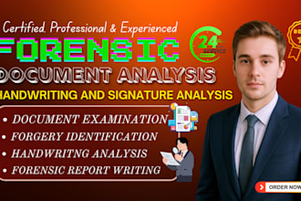 be your forensic document, handwriting analyst, detect real or forged signature