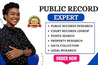 manually research public records, court records and people search in 24 hours