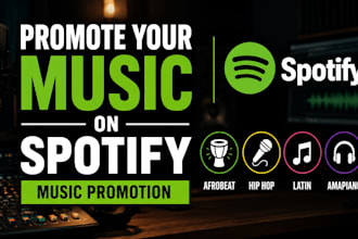 promote your afrobeat, amapiano, latin, hip hop, rap, or pop music