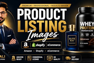 create realistic product listing images for amazon and shopify