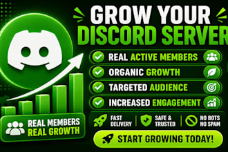promote your discord server, discord advertise to real and active members