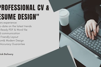design professional CV resume and ats templates
