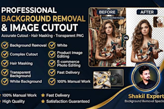 do professional background removal and image cutout
