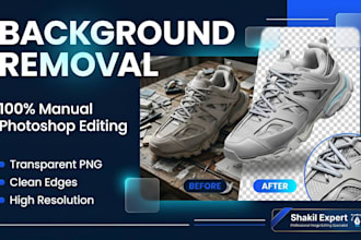 do professional background removal, image cutout, and transparent png