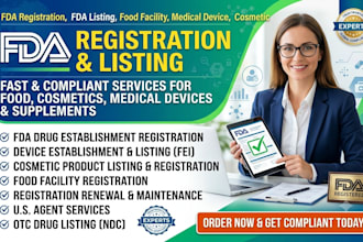 do fda registration, fda compliance, and product listing, 510k, mocra compliance