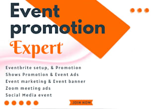 boost event promotion, concert promotion, webinar, eventbrite marketing