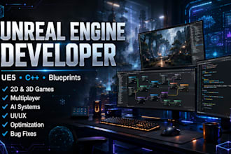 do unreal engine game development, develop unreal engine game, ue5 blueprint