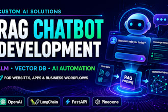 build ai chatbots and rag development