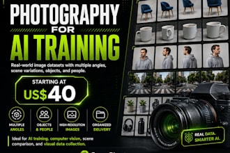 create real photography datasets for ai training