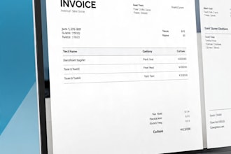 design professional invoice  bill