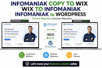 migrate infomaniak to wordpress infomaniak to wix infomaniak migration copyclone