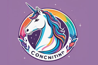 do unicorn logo design for your business