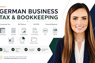 do german tax return, vat, corporate tax, income tax bookkeeping for businesses