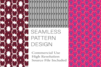 design unique floral geometric or cute seamless patterns