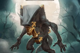 create a professional fantasy or scifi book cover illustration