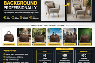 change or replace background professionally for any photo