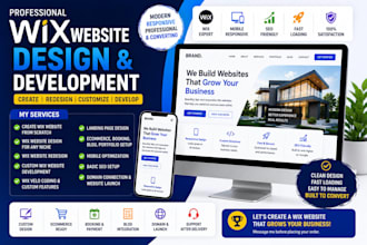create wix website design wix website redesign wix website development wix velo