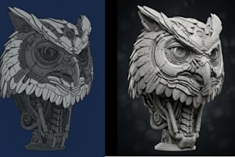 convert 2d to 3d head 2d to 3d character picture to 3d sketch to 3d