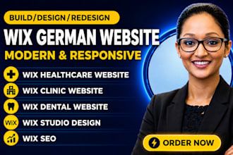 design german wix website redesign wix dental clinic medical healthcare website