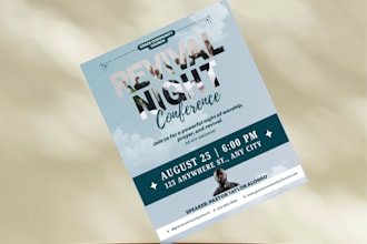 design a professional print ready flyer