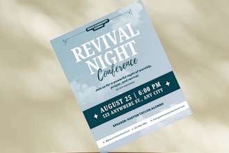 design a professional print ready flyer
