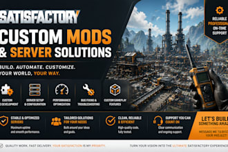 create unique mods for your satisfactory dedicated server