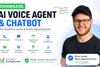 build gohighlevel ai voice agent and chatbot for appointment booking
