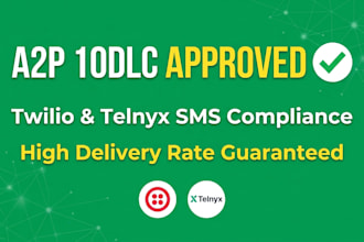 do a2p 10dlc registration SMS compliance for twilio, telnyx gohighlevel