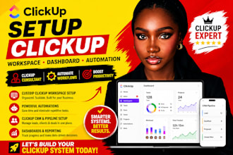 setup clickup workspace dashboard automation CRM clickup consultant