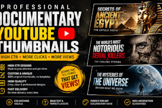 design documentary youtube thumbnails