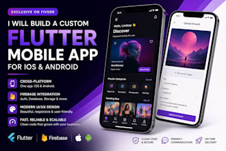 build a beautiful flutter mobile app UI for ios and android