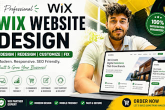 design redesign customize wix website business wix store wix website development