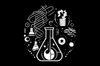 make vintage science lab mascot logo for your company