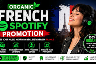 organic french spotify promotion spotify album spotify podcast spotify pre save