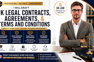 draft UK legal contracts, agreements, and terms and conditions