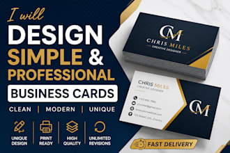 design a simple and clean business card
