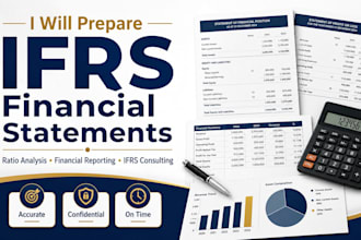 prepare ifrs financial statements, ratio analysis and audit them