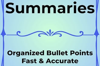 summarize any content into clear bullet points