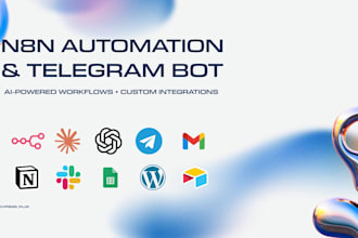 build n8n automation workflow and telegram bot with ai integration