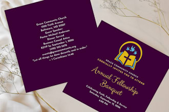 design a professional custom invitation
