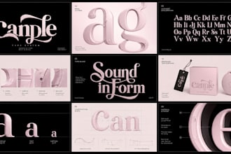 design a custom font or unique typeface for branding, logo, tshirt design