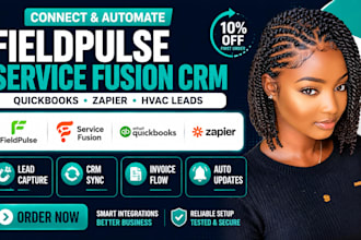 integrate fieldpulse service fusion CRM quickbooks zapier hvac automation kvcore
