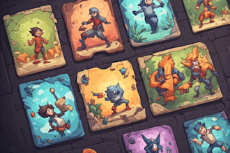 design playing card game design card illustration