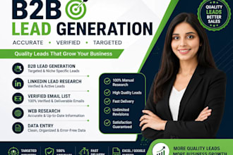 provide b2b lead generation, linkedin leads and email list building