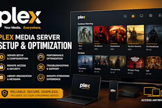 automate and setup plex media server for you