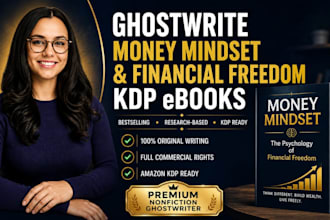 ghostwrite a money mindset or financial freedom nonfiction ebook for KDP